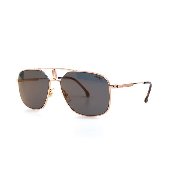 BRAND NEW CARRERA 1024/S ROSE GOLD GREY MIRROR AVIATOR SUNGLASSES - Picture 1 of 11